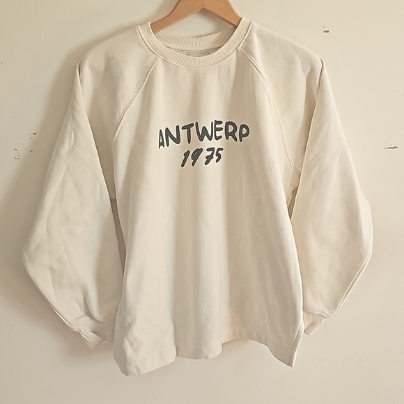 Zara Crew Neck Sweatshirt ANTWERP 1975 - Size 13-14 - Picture 1 of 8